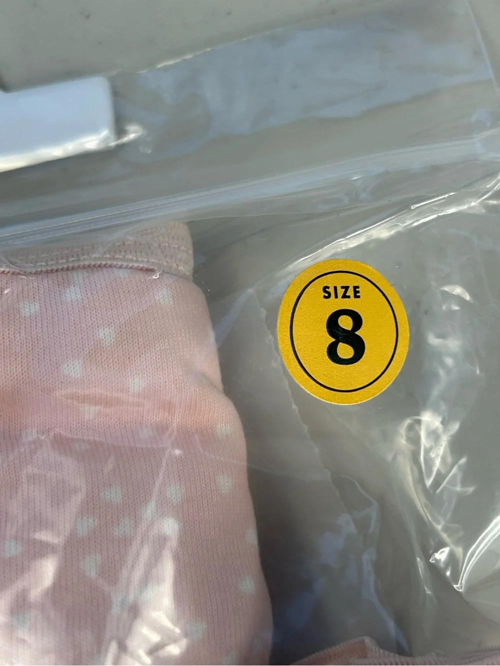 Cat & Jack Girls' Size 8 Bikinis Underwear 12 Pack Cotton Pink White Strawberry